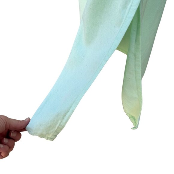 Azieno Womens Sleeveless Mint Green Unique Patchwork Embroidery Maxi Dress M - Picture 7 of 8